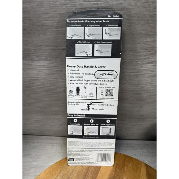 Korky Universal StrongArm *MATTE BLACK* Heavy Duty Handle & Lever - #6034 - Picture 2 of 2